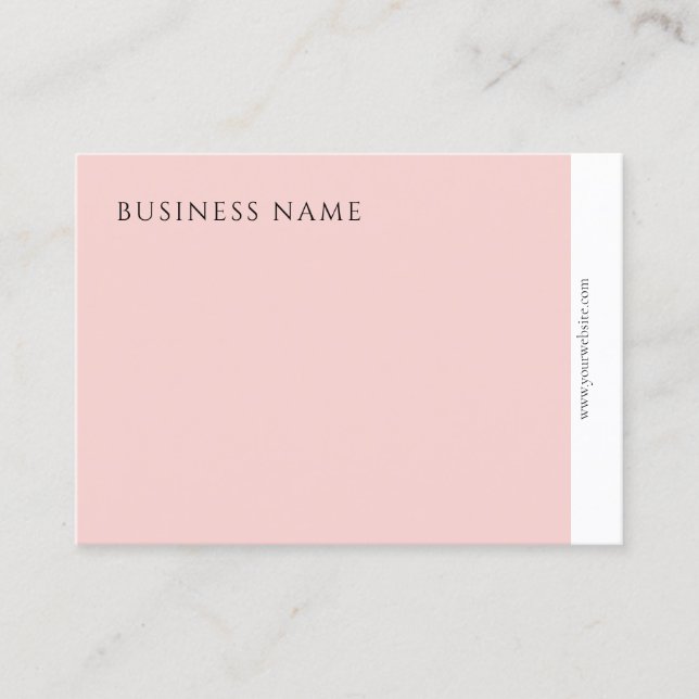Beruflich Modernes Elegantes Rosa Minimalistisch Visitenkarte (Vorderseite)