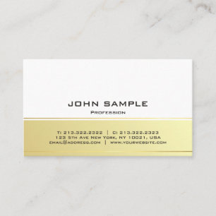 Beruflich Modernes, elegantes Schwarz-Gold-Matte Visitenkarte