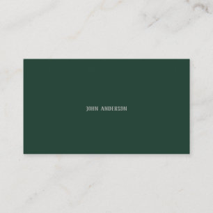 Beruflich Modernes Minimalistisches Smarald Green Visitenkarte