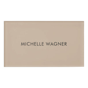 Beruflich Modernes Schlichtes Elegantes Minimalist Namenschild