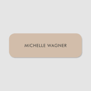 Beruflich Modernes Schlichtes Elegantes Minimalist Namensschild