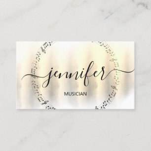 Beruflich Musiker DJ Artistic 3D Gold Visitenkarte