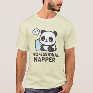 Beruflich Napper Panda T - Shirt