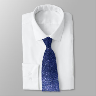 Beruflich Navy Blue Glitzer Ombre Sparkle Groom Krawatte