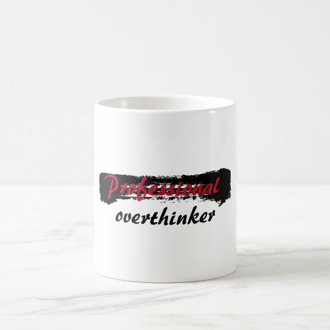 Beruflich Overthinker Kaffeetasse (Mittel)