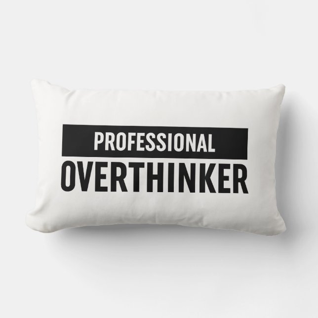 Beruflich Overthinker Lendenkissen (Vorderseite)