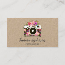Beruflich Pink Floral Kamera Fotograf Kraft