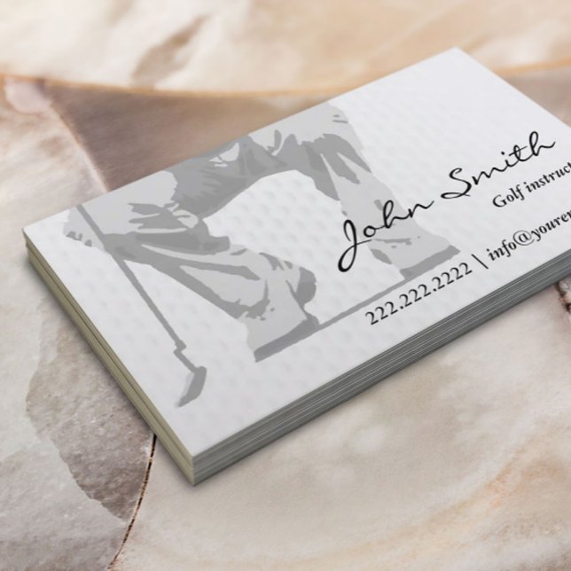 Beruflich Putt Golf Instructor Visitenkarte (Von Creator hochgeladen)