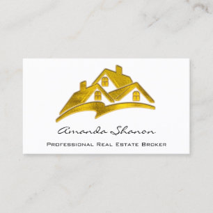 Beruflich Real Anwesen Agent Broker Golden House Visitenkarte