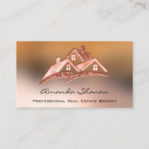 Beruflich Real Anwesen Agent Broker Ombre Haus Visitenkarte