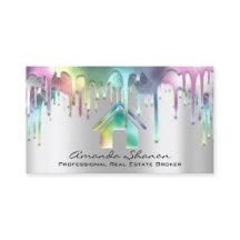 Beruflich Real Anwesen Broker Silver Grau Tropfen