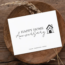 Beruflich Real Anwesen Happy Zuhause Jubiläum Postkarte