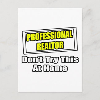 Beruflich Realtor...Joke Postkarte