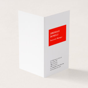 Beruflich-rot-weiß-minimalistisch-modern Visitenkarten