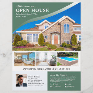 Beruflich Sage Open House Real Anwesen Flyer