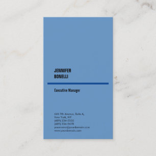 Beruflich schlicht-minimalistisch-modern-blau grau visitenkarte