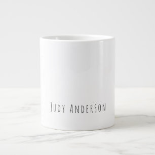 Beruflich Schlicht modern elegant Ihr Name Jumbo-Tasse