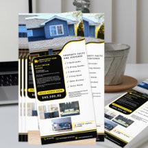 Beruflich Schwarz/Gelb Real Staat Moderner