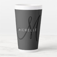 Beruflich Schwarze Monogramm Grau Ihres Namens