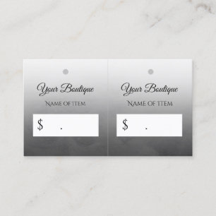 Beruflich Simple Black DIY Boutique Hangtag Visitenkarte