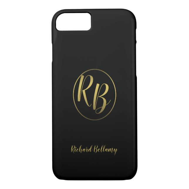 Beruflich Simple Black Gold - iPhone Case (Rückseite)