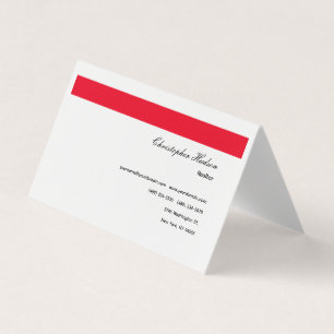 Beruflich Simple Schlicht Real Anwesen Red White Visitenkarten