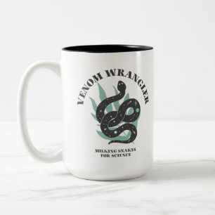 Beruflich Snake Milker Venom Wrangler Zweifarbige Tasse