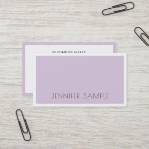 Beruflich Stilvoll Sleek Schlicht Violet Lila Visitenkarte
