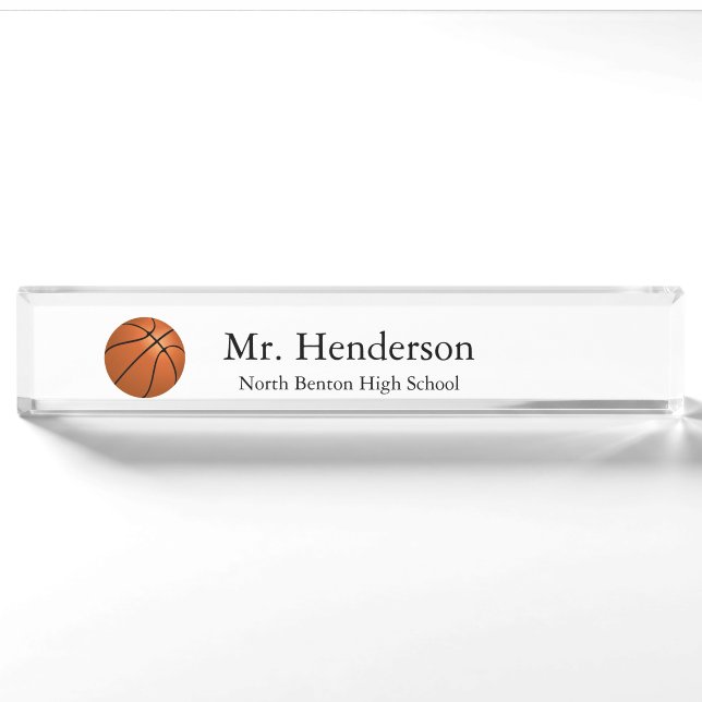 Beruflich Teacher Sports Namensplakette (Vorderseite)