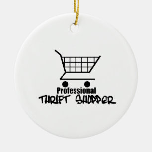 Beruflich Thrift Shopper Keramikornament