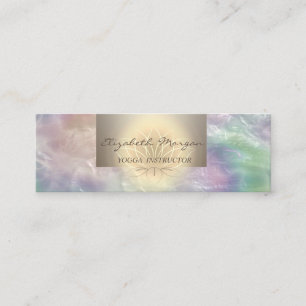 Beruflich Trendy Lotus Holographic Pearl Mini Visitenkarte