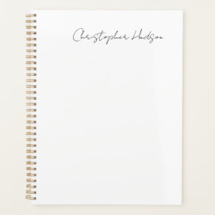 Beruflich-weiß-Schlicht-kreativ-Chic-Kalligrafie Planer