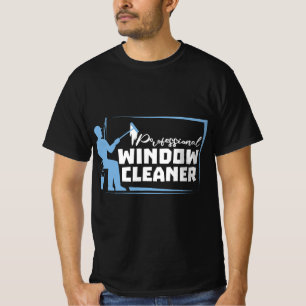 Beruflich Window Cleaner Geschenk Washer Vater Hus T-Shirt