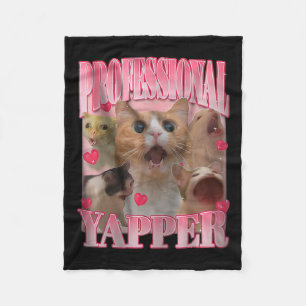 Beruflich Yapper Cat Funny Odly spezifische Aufgab Fleecedecke