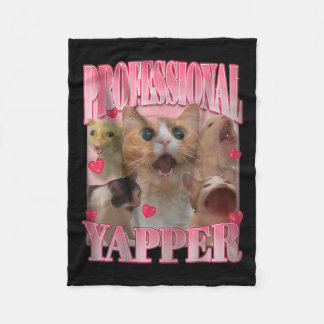 Beruflich Yapper Cat Funny Odly spezifische Aufgab Fleecedecke