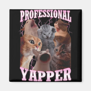 Beruflich Yapper Cat Meme Funny Odly spezifisch Magnet