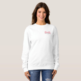 Beruflich Yapper Y2K Pink Bow Sweat Shirt