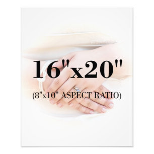 Berufliche 16 x 20 Satin-Foto-Druck-Schablone Fotodruck