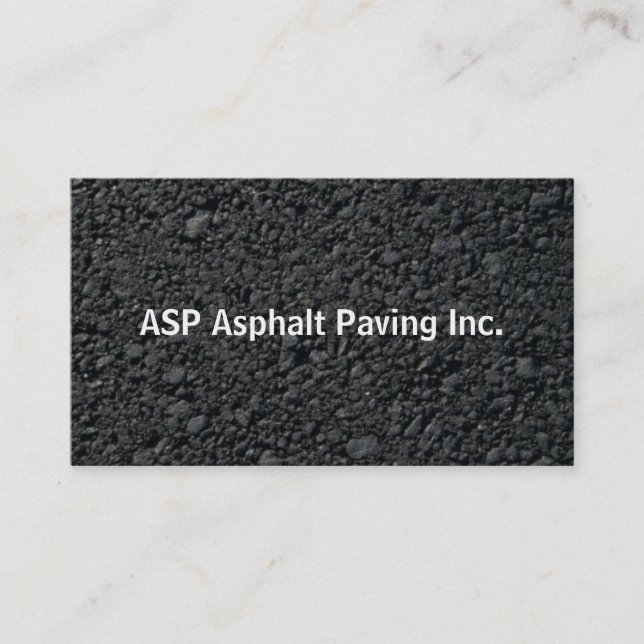 Berufliche Asphalt-Paarungsfirma-Visitenkarte Visitenkarte (Vorderseite)