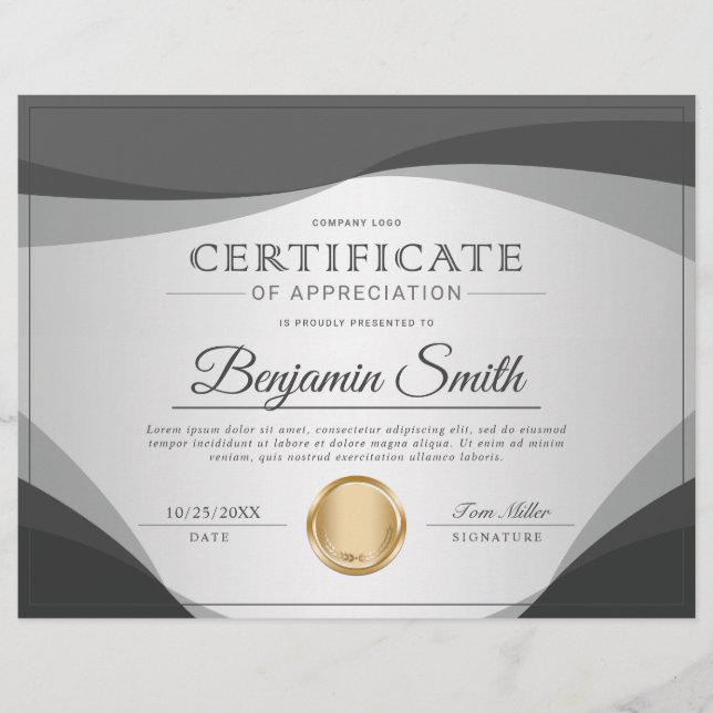 Berufliche Auszeichnung Flyer (Vorne)