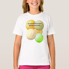 Berufliche Babysitter-Pastell-Kreise Kinderbetreuu T-Shirt
