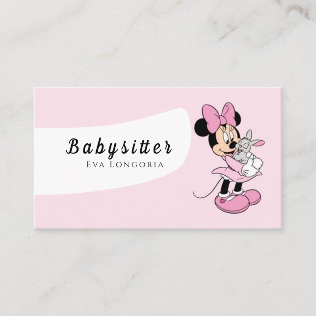 Berufliche Babysitter-Services: Zuverlässige Betre Visitenkarte (Vorderseite)