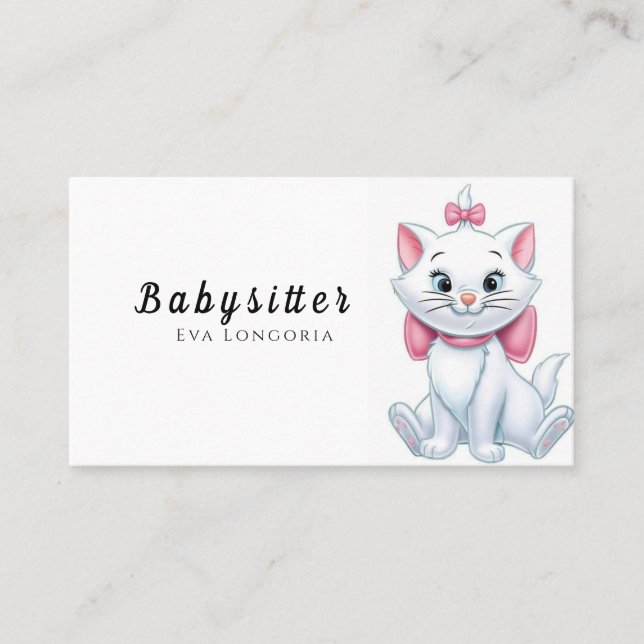 Berufliche Babysitter-Services: Zuverlässige Betre Visitenkarte (Vorderseite)