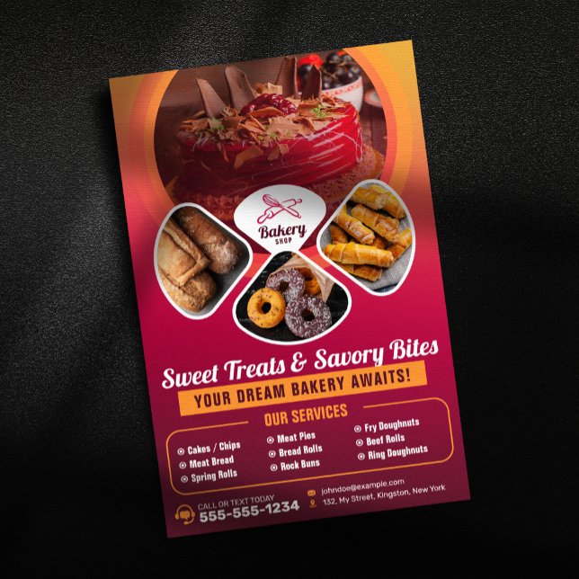 Berufliche Bäckerei Shop Süßigkeiten Leckereien Ko Flyer (Von Creator hochgeladen)