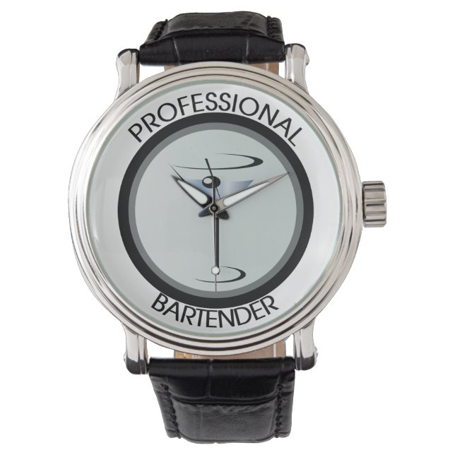 Berufliche Barkeeper verfolgen Armbanduhr (Vorderseite)