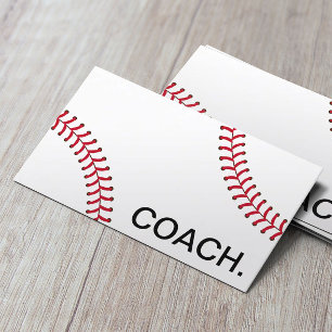 Berufliche Baseball Coach Sport Instruktion Visitenkarte