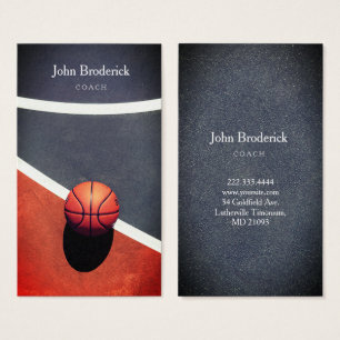 Berufliche Basketball-Trainer-Schulkarte