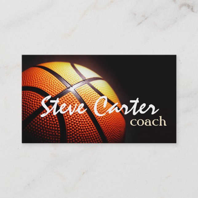Berufliche Basketball-Trainer-Spieler-Sport-Karte Visitenkarte (Vorderseite)