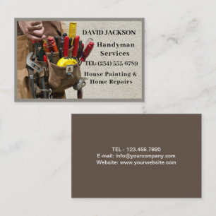 Berufliche Bauhandyman-Handyhandwerkwerkzeuge Visitenkarte