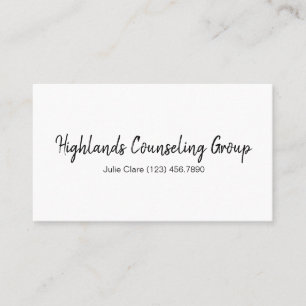 Berufliche Beratungsgruppe Life Coach, Business Visitenkarte